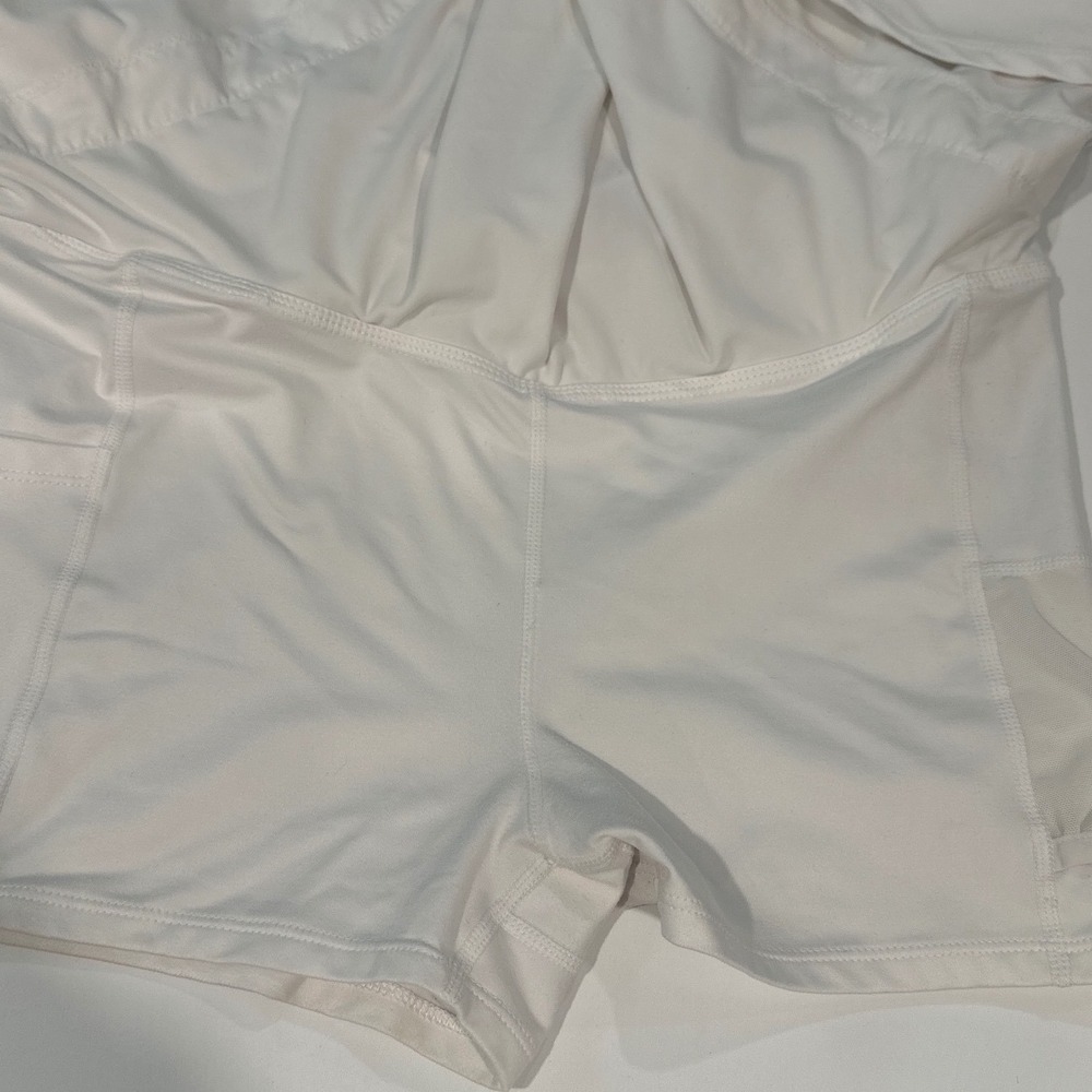 Free People Movement Pleats & Thank You White Pleated Lace Trim Tennis Skort - Picture 11 of 11